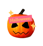 かぼちゃでハロウィン（個別スタンプ：1）