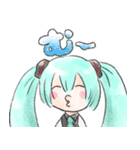 フワフワの初音ミク（個別スタンプ：23）