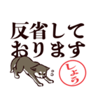 黒柴しょう（デカ文字・敬語）（個別スタンプ：24）