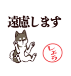 黒柴しょう（デカ文字・敬語）（個別スタンプ：29）