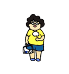 暑がりピタ美（個別スタンプ：1）