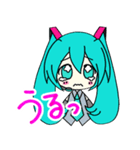 デフォルメ初音ミク（個別スタンプ：30）