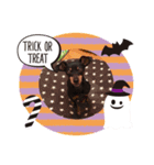ミニピン ハロウィン おやつぷりーず！（個別スタンプ：1）