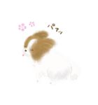 ふわふわパピヨン（個別スタンプ：28）