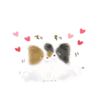 ふわふわパピヨン（個別スタンプ：32）