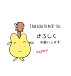 はっぴいギター ＆ メッセージ(英語付)（個別スタンプ：5）