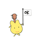 はっぴいギター ＆ メッセージ(英語付)（個別スタンプ：7）