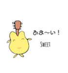 はっぴいギター ＆ メッセージ(英語付)（個別スタンプ：16）