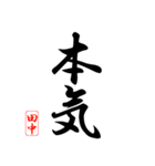 漢字 田中印（個別スタンプ：33）