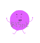 カラフルにまるい（個別スタンプ：4）