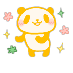 [LINEスタンプ] 【幸せの黄色いパンダ～②】日常の挨拶などの画像（メイン）