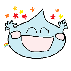 [LINEスタンプ] かわいいしずく