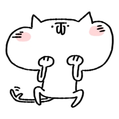 [LINEスタンプ] しもぶくれねこ3の画像（メイン）