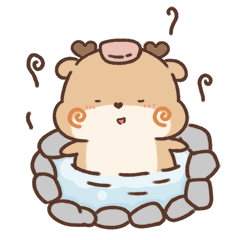 [LINEスタンプ] 一匹の鹿（狍小坑）