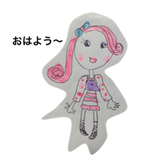 [LINEスタンプ] キュートガールズ2018