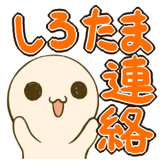 [LINEスタンプ] 白玉君日常連絡