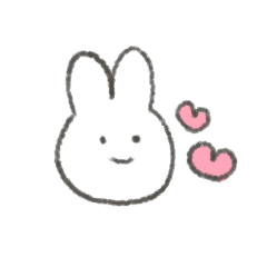 [LINEスタンプ] としくんがすきなうさぎ