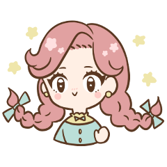 [LINEスタンプ] おさげのエマちゃん