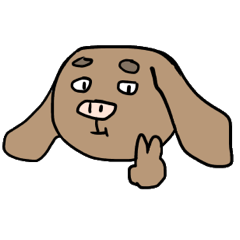 [LINEスタンプ] ブタっ鼻ダックス！