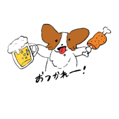 [LINEスタンプ] ふわふわパピヨン！シナモンです