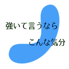 [LINEスタンプ] 強いて言うならこんな気分