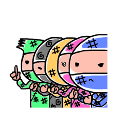 [LINEスタンプ] カラニン5+1