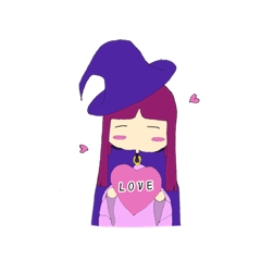 [LINEスタンプ] 無口魔女の日常