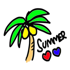 [LINEスタンプ] 毎日使える★カラフル夏スタンプ