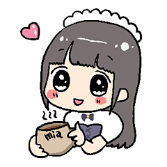 [LINEスタンプ] 秋葉原メイドカフェ ミアカフェ スタンプ2