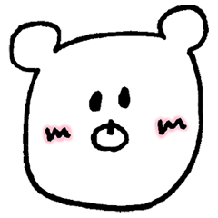 [LINEスタンプ] かわいいくまの日常