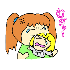 [LINEスタンプ] 謎の女子大生「しのぶ＆ジュリー」