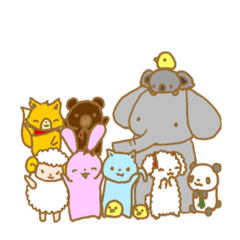 [LINEスタンプ] ゆかいなどうぶつさんたち！