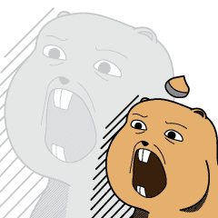 [LINEスタンプ] 率直な動物の友達！