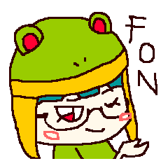 [LINEスタンプ] 蛙娘フォン