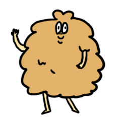 [LINEスタンプ] かわいいからあげ