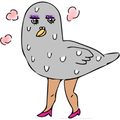 [LINEスタンプ] 限りなく鳥に近い鳥たち