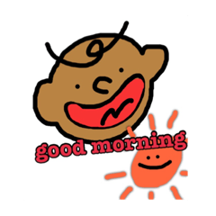 [LINEスタンプ] 黒い男の子 "BLACK BOY"