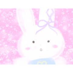 [LINEスタンプ] ふわふわかわいいうさぎ