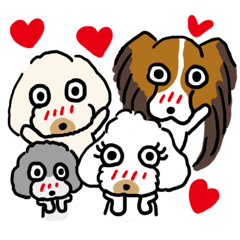 [LINEスタンプ] 愉快なパピプーたち