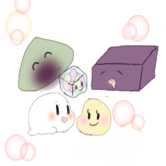[LINEスタンプ] 迷々（銘々）皿の和菓子ちゃん