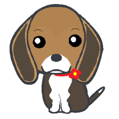 [LINEスタンプ] 子犬のキャロルの画像（メイン）