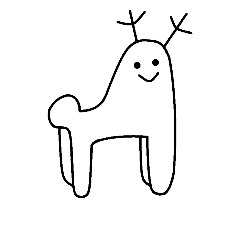 [LINEスタンプ] ヌルっとした鹿と仲間たち