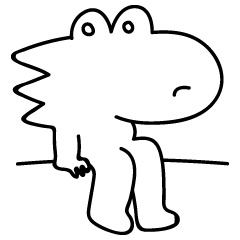 [LINEスタンプ] マイペースなきょうりゅう