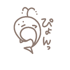 [LINEスタンプ] 手描きなくじらとえいとさかな