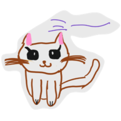 [LINEスタンプ] ねこ おんなのこ