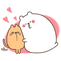 [LINEスタンプ] 白熊の1日