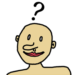 [LINEスタンプ] 禿げた人の質問