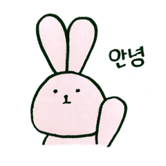 [LINEスタンプ] 毎日韓国ウサギの画像（メイン）