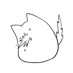 [LINEスタンプ] 日本語を取得した猫