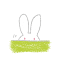 [LINEスタンプ] ふんわりうさうさ